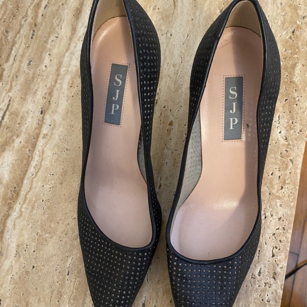 SJP by Sarah Jessica Parker Black Heels with Shimmer Accent